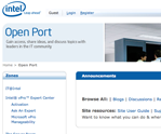 Screenshot of Intel
