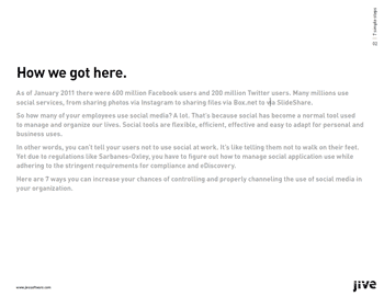 7 steps to getting a handle on social applications in your enterprise.