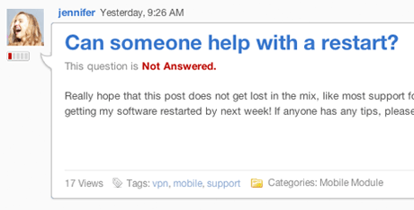 Find unanswered questions
